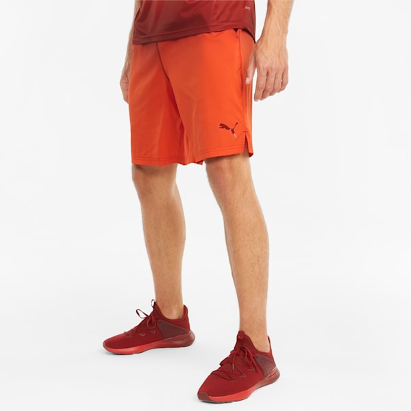 Fade Printed Woven 7" Men's Training Shorts, Intense Red, extralarge